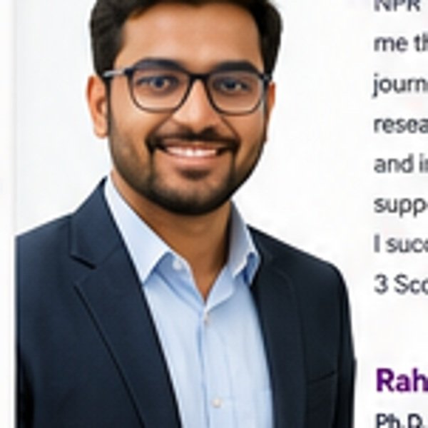AI-generated illustrative portrait of Rahul Sharma